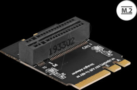 64137 Converter M.2 key A+E > key M, angled