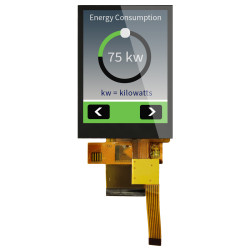 Wyświetlacz LCD TFT 2.8cal IPS TFT QVGA 240 x 320pikseli Równoległy I/F Tak NEWHAVEN DISPLAY INTERNATIONAL