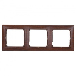 VALENA Ramka potrójna mahoń 770313