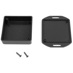 Hammond 1551TFLBK Miniature Plastic Enclosure - Flanged 60 x 60 x 20 Black