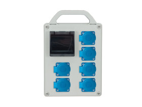 Rozdzielnica budowlana RB 4M gniazda 6x250V IP44 R-BOX240R B.1721R PAWBOL