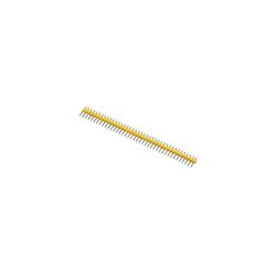 Goldpin żółty 1x40 szpil. prosty do druku, raster 2.54mm