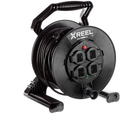 Przedłużacz bębnowy XREEL 40mb H03VV-F 3x1,5 IP44 4xGS 230V 92506H48173