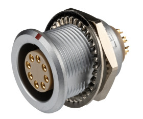 Złącze wielostykowe przemysłowe 8-pinowe, panelowe Gniazdo LEMO