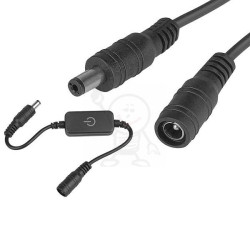 Ściemniacz taśm LED 1/k 12-24V 8A czarny ChRL 530
