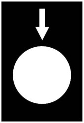 Etykieta, 30x40mm, czarny, lower, slow ZB2BY2954