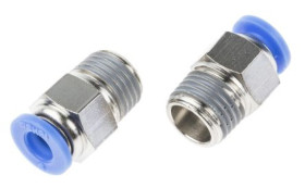 Adapter gwintowany prosty gwint – rura, 10 barów