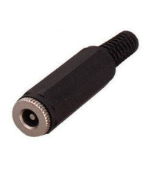 Gniazdo zasilające montowane na przewód DC 2,5/5,5