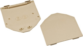 Ścianka koncowa Pokrywa końcowa RS PRO Bloki zaciskowe do montażu na szynie DIN