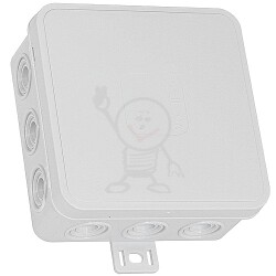 Puszka n/t 85x 85x 41 IP54 x12 V6 szara P-L 3596