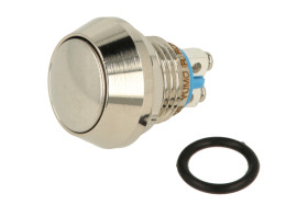 Przełącznik; przyciskowy; ABS12C-Q0; OFF-(ON); 1 tor; monostabilny; na panel; 2A; 220V AC; 2A; 36V DC; IP67; YUMO; RoHS