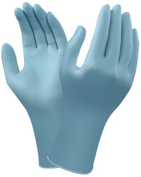 Rękawice jednorazowe, rozm. 8.5-9, Duże, 100 szt., kolor: Niebieski, Ansell