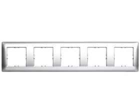 VENA Ramka pięciokrotna aluminium 514085