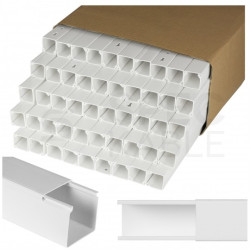 Listwa elektroinstalacyjna kanał kablowy BKK 25x25mm korytko z pokrywą KARTON=96m (48szt) NEKU