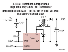 Photoflash Capacitor Chargers in ThinSOT