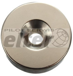 Magnes neodymowy pierścieniowy 24x10mm otwór 14/6m