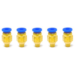 PC4-M6 (Blue) Pneumatic Connectors (5-pack)