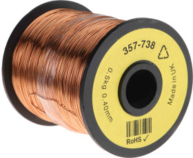 Przewód miedziany 0.40mm 0,13 mm² 26 AWG 1/0,4 mm dł. 400m