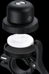 HD-P16-B Bike - Bike bell+tag, Anti-Loss, Apple certified, black