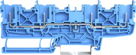 4-pin basic terminal, push-in connection, 1 pole, 24 A, 6 kV, blue, 2022-1804