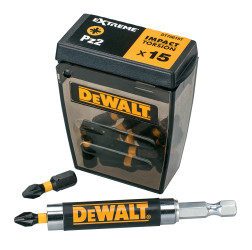 Końcówka wkrętaka Pozidriv PZ2 DeWALT 16 szt.