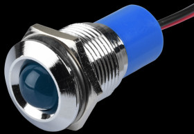 Q16P3CXXB220E Indicator LED, 220 V AC, 16 mm, wired, blue/BrC