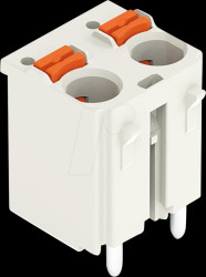 1-Leiter-THT-Federleiste, gerade, 2-polig, bis 2,5 mm²