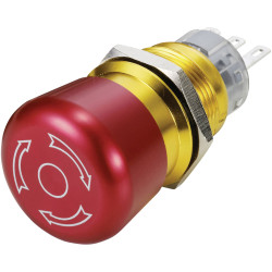 TruComponents 783098 Kill Switch, Panel, SPST, Non-Illuminated, Screw, IP65