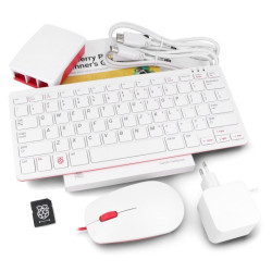 Desktop Kit oficjalny zestaw z obudową oraz klawiaturą i myszką czerwono-białą do Raspberry Pi 5