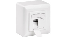 Puszka Uniwersalna Cat 6A Z Ramką Do Montażu Natynkowego - Wersja...