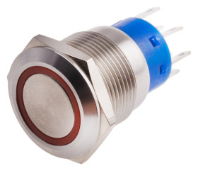 Nasadka przełącznika Zatrzaskowy DPDT średnica wycięcia 19.2mm, montaż panelowy RS PRO