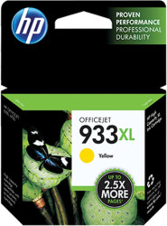 Wkład z atramentem, kolor: Żółty, 933XL, Hewlett Packard