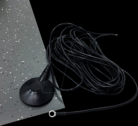 02-0201-00011 Rubber floor mat 3.5, grey marbled, 1.2 x 1.5 m