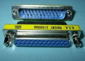 ADAPTOR DB-25M/DB-25F GENDER CHANGER!28