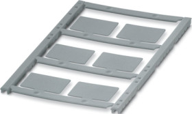 PC device marker, (L x W) 17.4 x 26.65 mm, silver, sheet, 1056553