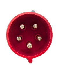 Wtyczka przenośna 32A 5P 400V czerwona IP44 TURBO SHARK 025-6TT