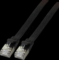 K5545SW.2 Cat.6a flat patch cable, U/FTP, 2m, black