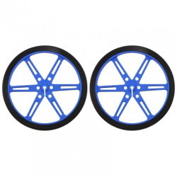 Koła 80x10mm - niebieskie - Pololu 1433