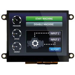Kolorowy wyświetlacz LCD 3.5cal Transmisywny VGA 640 x 480pikseli LED Backlight HDMI I/F Nie NEWHAVEN DISPLAY
