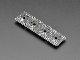 NeoKey 1x4 QT I2C - Four Mechanical Key Switches with NeoPixels