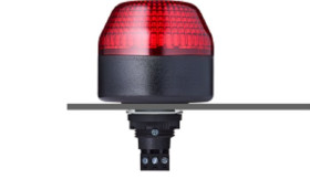 Lampa sygnalizacyjna LED 230–240 V AC Migające, stałe Czerwony Montaż panelowy LED
