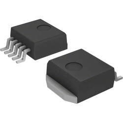 Step-down switching controller, 1.23-37 V, 3 A, D²PAK-5, onsemi LM2596DSADJG