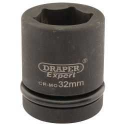 Draper Expert 05112 Expert 32mm 1&quot; Square Drive Hi-Torq&#xAE; 6 Point Impact Socket
