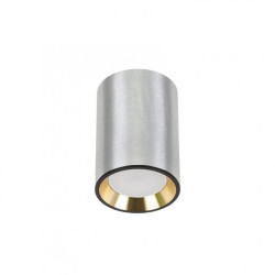 CHLOE GU10 MINI NATYNKOWA GU10 250V IP20 70x100mm SREBRNY, ŚRODEK ZŁOTY okrągła