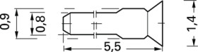 Coding strip for female connectors, 926329-1