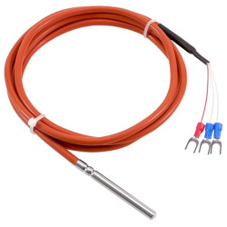 Czujnik temperatury PT100 przewód silikonowy sonda 1m