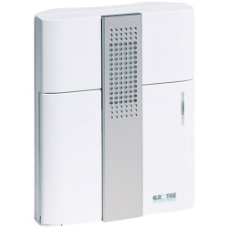 Grothe 43531 Chime White 8-12V 83dBa LED Custom Tones via microSD Card