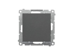 SIMON 55 Wyłącznik zwierny przycisk bez piktogramu szybkozłącza grafitowy mat TP1.01/116 KONTAKT SIMON