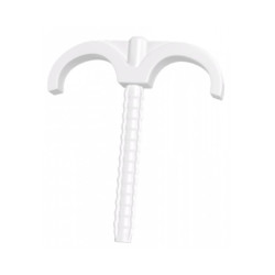 Uchwyt hak podwójny HP-2 rur do peszla zestaw 50szt szybkiego montażu