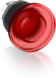 ABB 1SFA611124R1101 MPM1-11R Przełącznik wyboru zawiera wyłącznik awaryjny czarny, czerwony 1 szt.